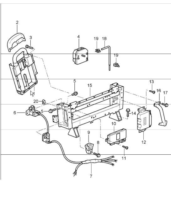 Diagram 811-15 Porsche Cayenne V6 3.0L Diésel 245 CV Carrocería