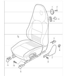 front seat 996 CARRERA 1998-05