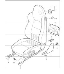 sports seat 996 CARRERA 1998-05