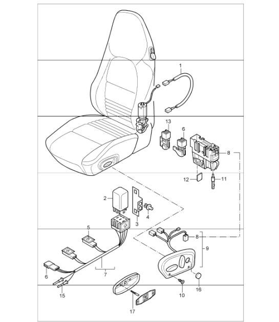 Diagram 817-65 Porsche Cayenne E-Hybrid V6 3.0L V6 340 PS 