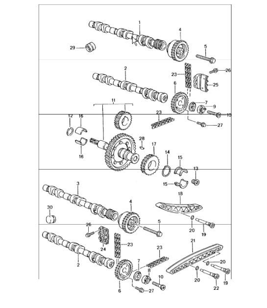 Diagram 103-15 Porsche Macan (95B) MK1 (2014-2018) Engine