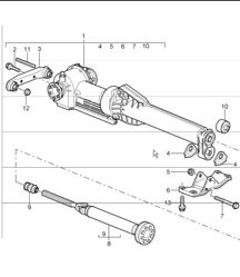front-axle final drive, cardan shaft 996 TURBO (Z96.00) 2001-05 front-axle final drive, cardan shaft 996 TURBO (Z96.00) 2001-05