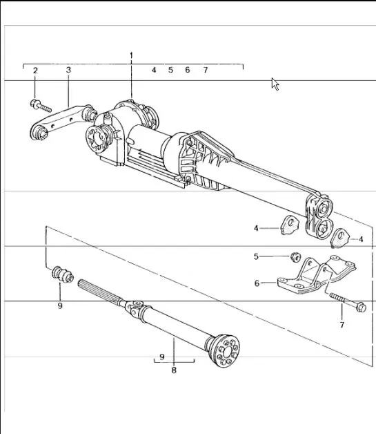 Diagram 360-01 Porsche Macan (95B) MK1 (2014-2018) Overdragen