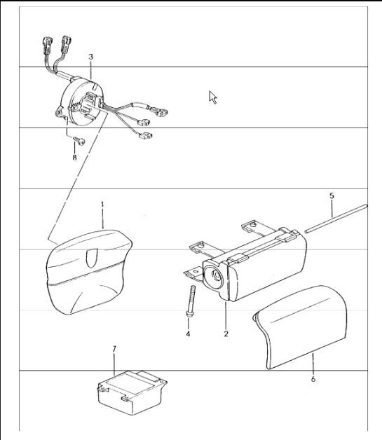 Diagram 403-06 Porsche 993 (911) TURBO S 1994-97 Front Axle, Steering 