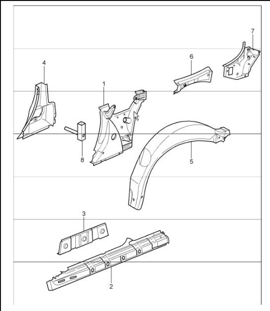 Diagram 801-65 Porsche 944 1982-1991 