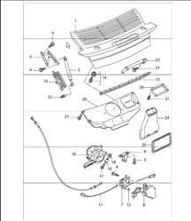lid rear 996 TURBO 2001-05
