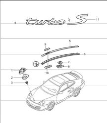 insegne accessori decorativi 996 TURBO 2001-05 insegne accessori decorativi 996 TURBO 2001-05