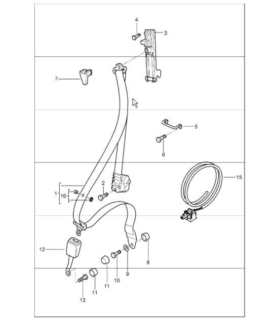 Diagram 812-00 Porsche Macan-e (95C) Électrique 2024>> 