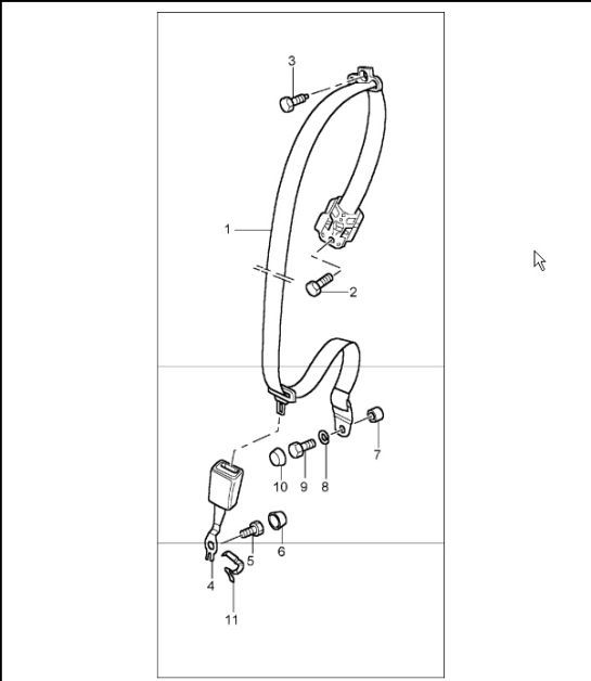 Diagram 812-05 Porsche Macan S Essence 3.0L V6 340 ch Carrosserie