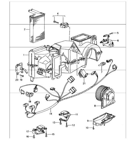 Diagram 813-05 Porsche 996 C2 3.6L 09/01-2005 Carrocería