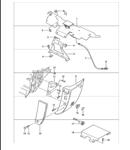 Diagram 911-10 Porsche Cayenne S V8 4.2L Diesel 382 ch Équipement électrique