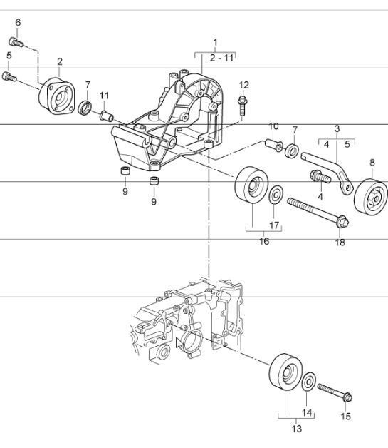 Diagram 101-10 Porsche Cayenne 3.2L V6 2003>> Engine