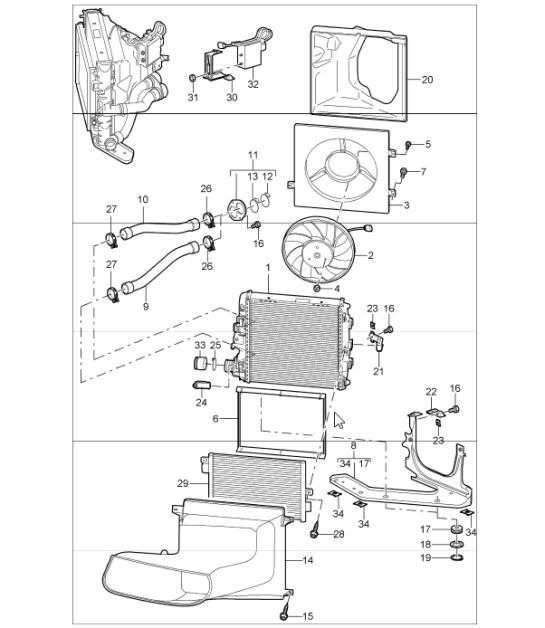 Diagram 105-15 Porsche Cayman 718 (982) 2017>> Motor