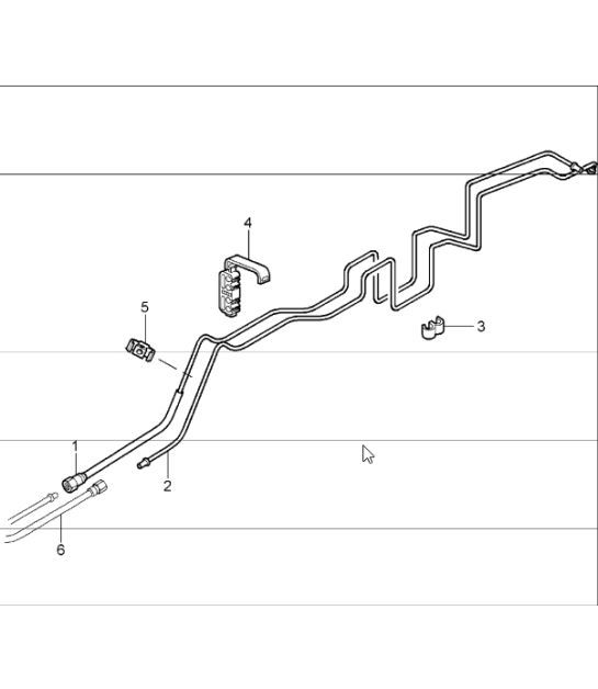 Diagram 201-10 Porsche 997 (911) MK1 2005-2008 Fuel System, Exhaust System