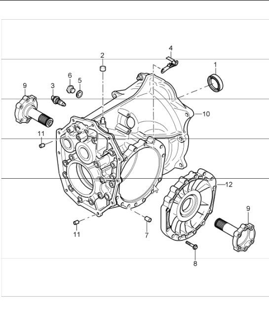 Diagram 302-04 Porsche 991 涡轮增压 S 3.8L (560Bhp) 传播
