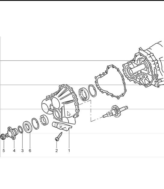 Diagram 320-01 Porsche Cayman 718 2.0L Manual (300Bhp) Transmission