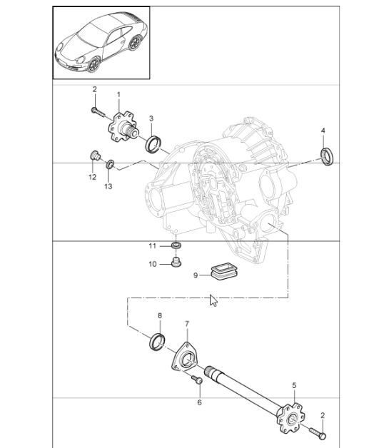 Diagram 320-05 Porsche Cayman S 718 2.5L PDK (350Bhp) Transmission