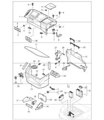 luggage compartment 997.1 CARRERA 4 2006 ONWARDS luggage compartment 997.1 CARRERA 4 2006 ONWARDS