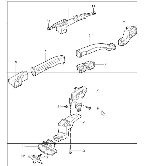 Diagram 813-01 Porsche Cayenne (9YA) 2018>> 