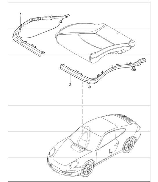 Diagram 817-09 Porsche 997 (911) MK1 2005-2008 Body