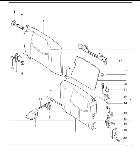 Diagram 817-44 Porsche 928S4 5.0L 1987-92 