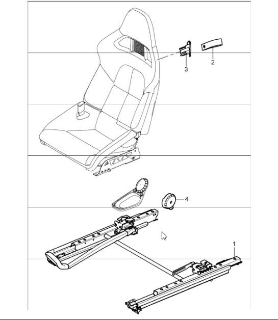 Diagram 817-60 Porsche 997 (911) MK1 2005-2008 Body
