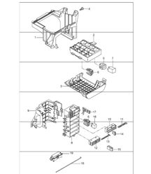central electrical system and dashboard for 997.1 2005-08