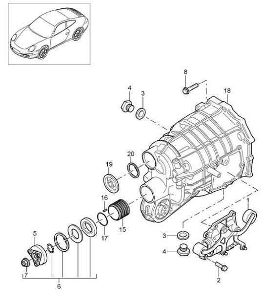 Diagram 302-005 Porsche Cayenne 9YA 2018-2023 