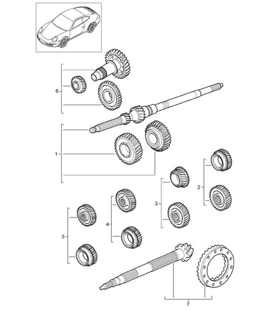 Diagram 303-000 Porsche Cayenne S V8 4.2L Diesel 382HP Transmission