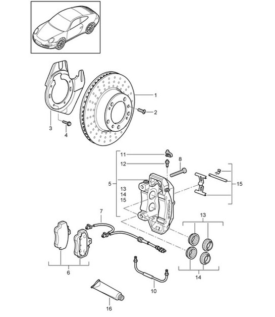 Diagram 602-001 Porsche Panamera 4S 2.9L V6 