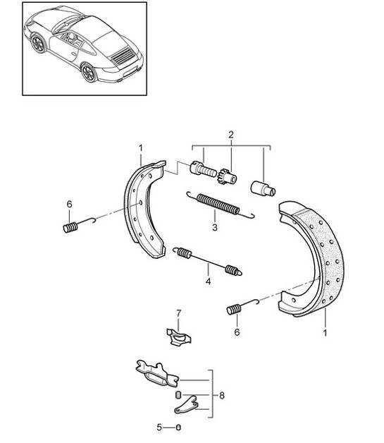 Diagram 603-005 Porsche Cayman 987C/981C (2005-2016) Wheels, Brakes
