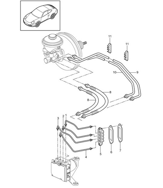 Diagram 604-006 Porsche Panamera GTS V8 4.8L Wheels, Brakes