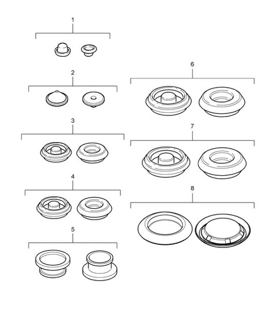 Diagram 801-002 Porsche 911 1975-1977 3.0L Turbo (930) Body