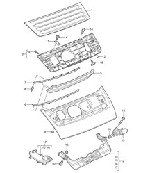 Spoiler posteriore 997.2 Carrera 2009-12 Spoiler posteriore 997.2 Carrera 2009-12
