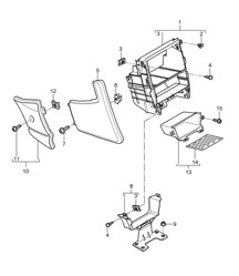 Middenconsole - VOOR - 997.2 Carrera 2009-12
