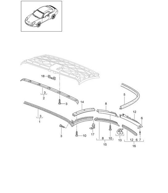 Diagram 811-009 Porsche Cayenne 3.2L V6 2003>> Body