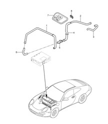Coffre à bagages / Refroidissement - PR:575 - 997.2 Carrera 2009-12