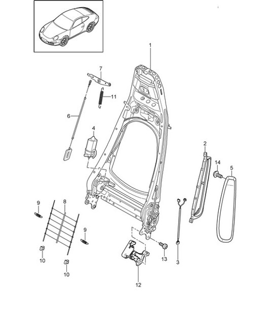 Diagram 817-006 Porsche Cayenne Turbo V8 4.8L Petrol 500HP Body