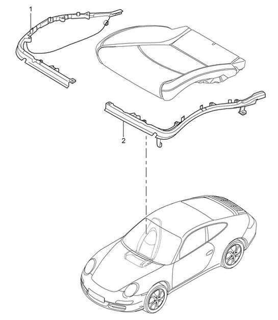 Diagram 817-009 Porsche Panamera Turbo V8 Executive Body