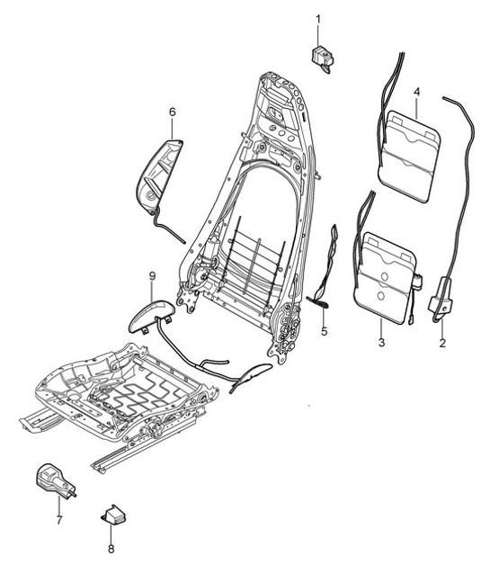 Diagram 817-022 Porsche Taycan Turbo 