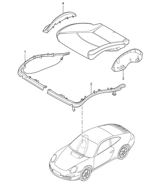 Diagram 817-024 Porsche Cayenne V6 3.0L Diesel 245HP Body