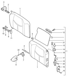 Notsitzlehne - COUPE / TARGA - 997.2 Carrera 2009-12