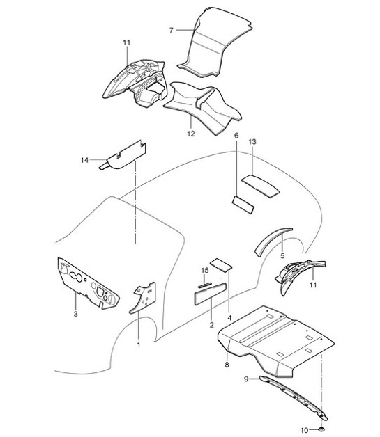Diagram 817-070 Porsche 928 (1978-1995) 