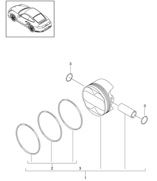 Diagram 102-005 Porsche Cayenne Turbo / Turbo S 4.8L 2007>> Engine