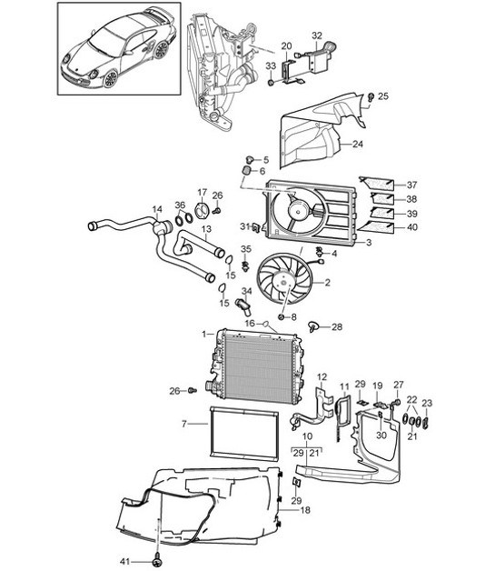 Diagram 105-015 Porsche Cayenne S Coupe V8 4.0L 474Hp 