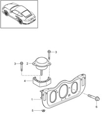 Suspension moteur - 9770 - 997.2 GT2 RS 3.6L 2010-11