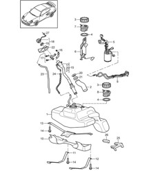 Kraftstofftank 997.2 Turbo 2010-13