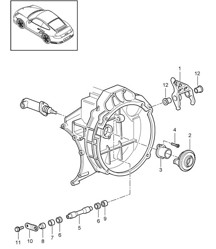 Débrayage / Cylindre récepteur d'embrayage - G9788 - 997.2 GT2 RS 2011 Débrayage / Cylindre récepteur d'embrayage - G9788 - 997.2 GT2 RS 2011