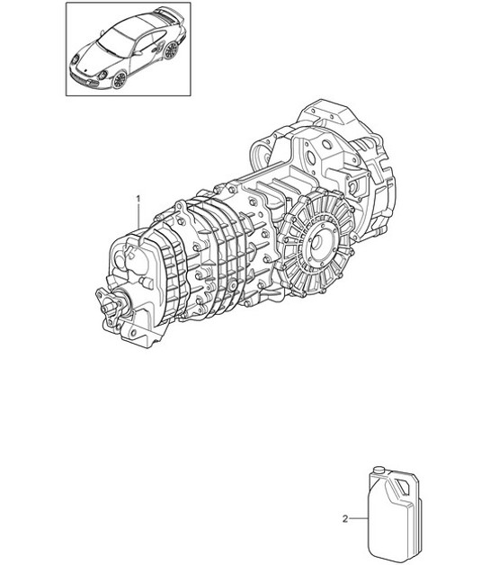 Diagram 302-000 Porsche Cayenne Coupe Turbo S E-Hybrid V8 4.0L 550Hp 
