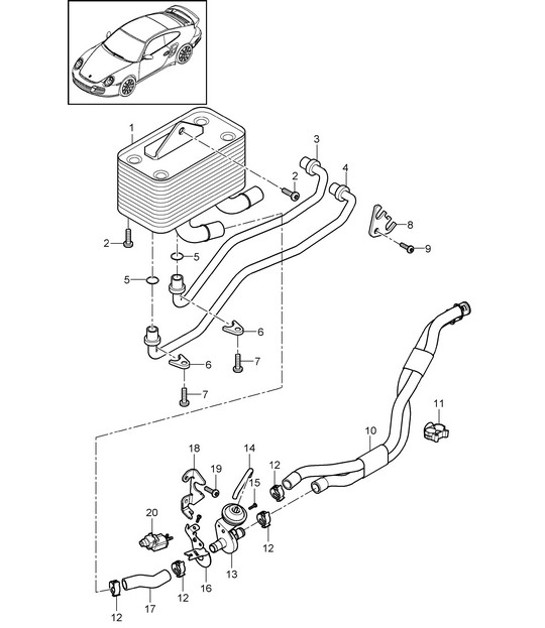 Diagram 360-000 Porsche Cayenne 92A (958) 2010-2017 Transmission